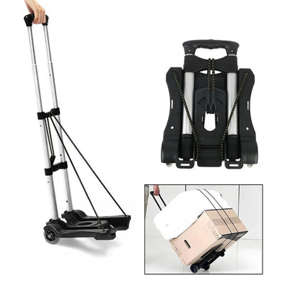 Chariot Pliable avec Poignée Télescopique Pratique - Foivo