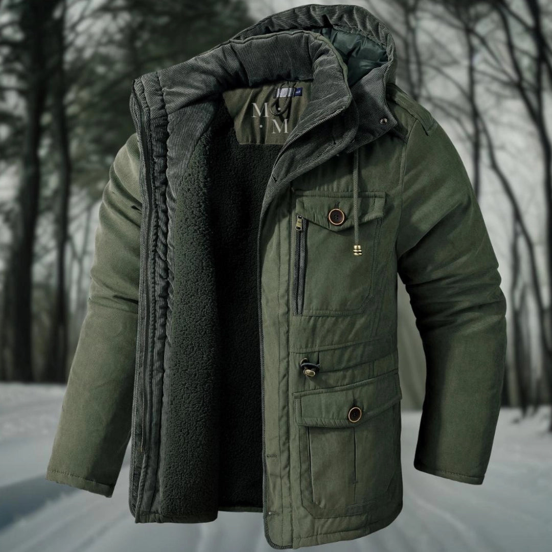 Veste Hiver Doublée Fourrure pour Homme