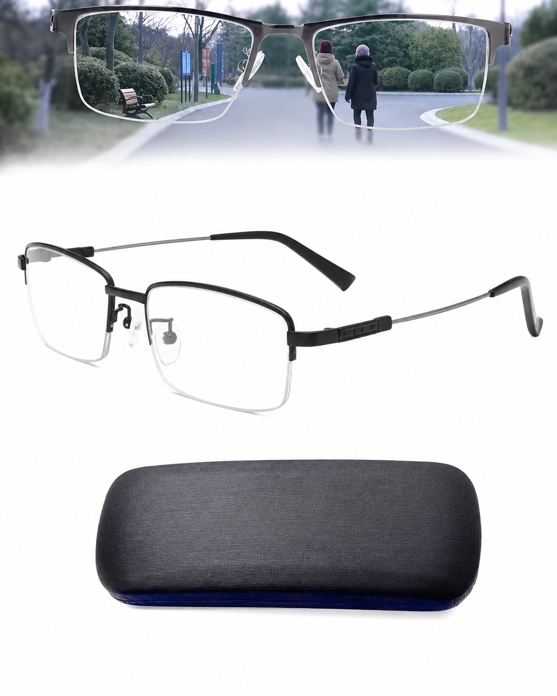 Lunettes Progressives Unisexe Verres Intelligents Vision Optimale - Foivo