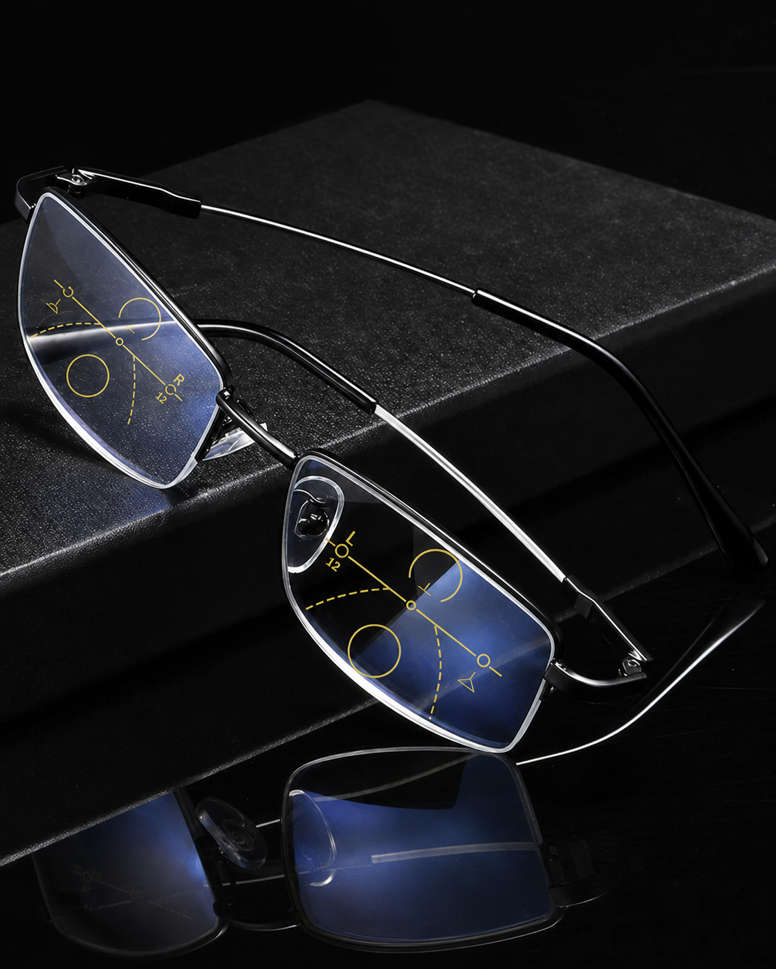 Lunettes Progressives Unisexe Verres Intelligents Vision Optimale