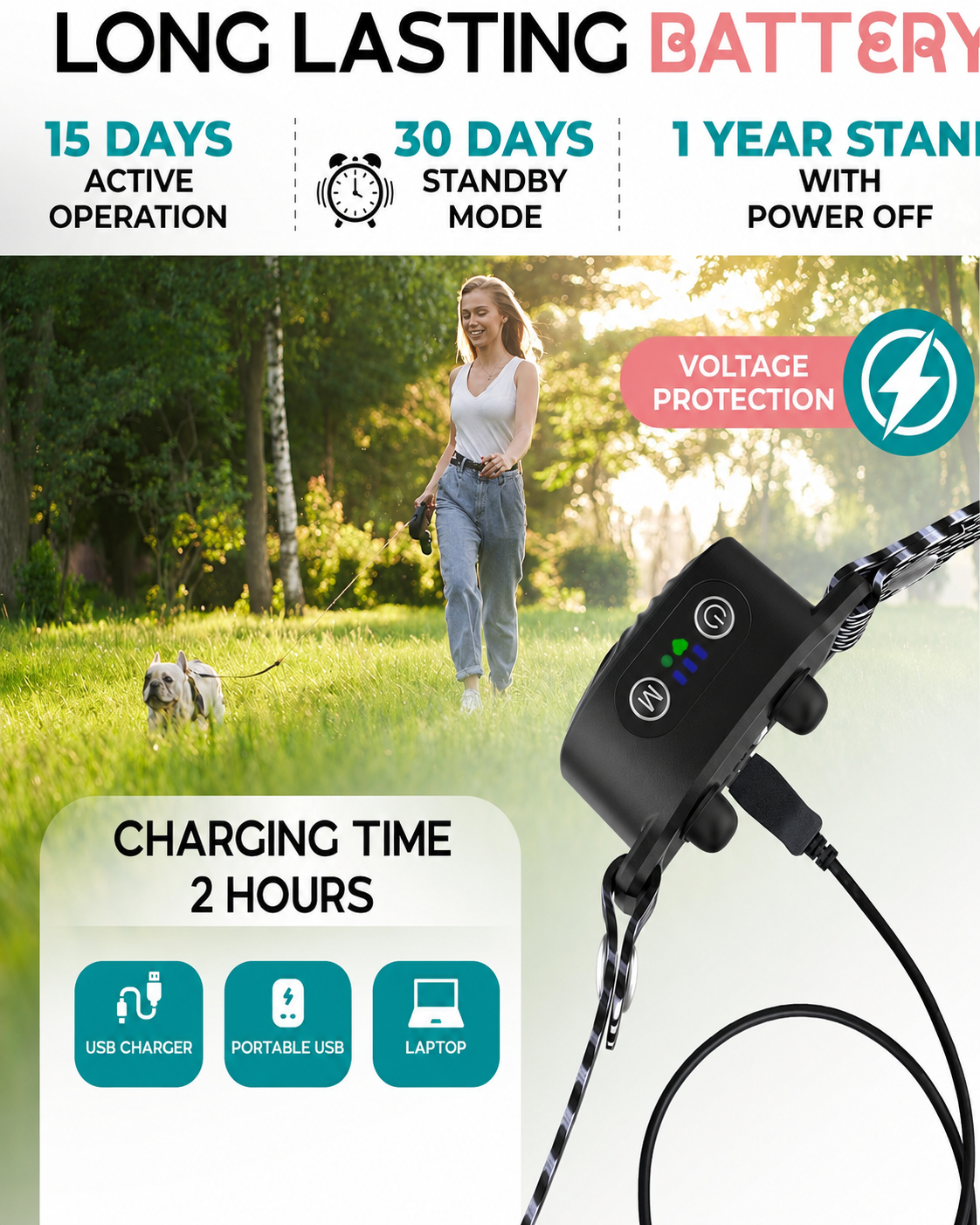 Collier Anti-aboiement Chien Petit Taille Son Vibration