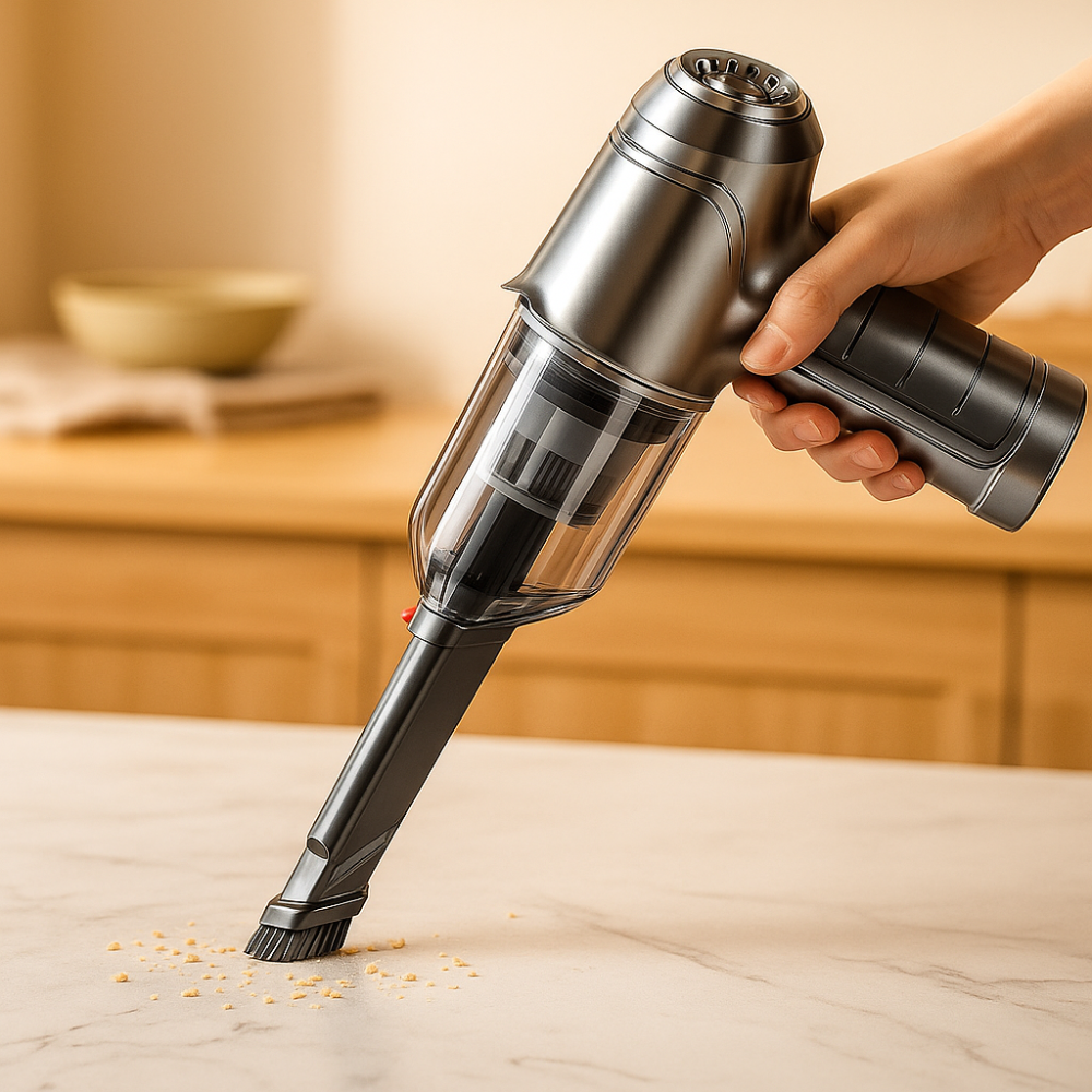 Aspirateur Portable Réchargeable – Compact pour Voiture et Intérieur - BlxckFR