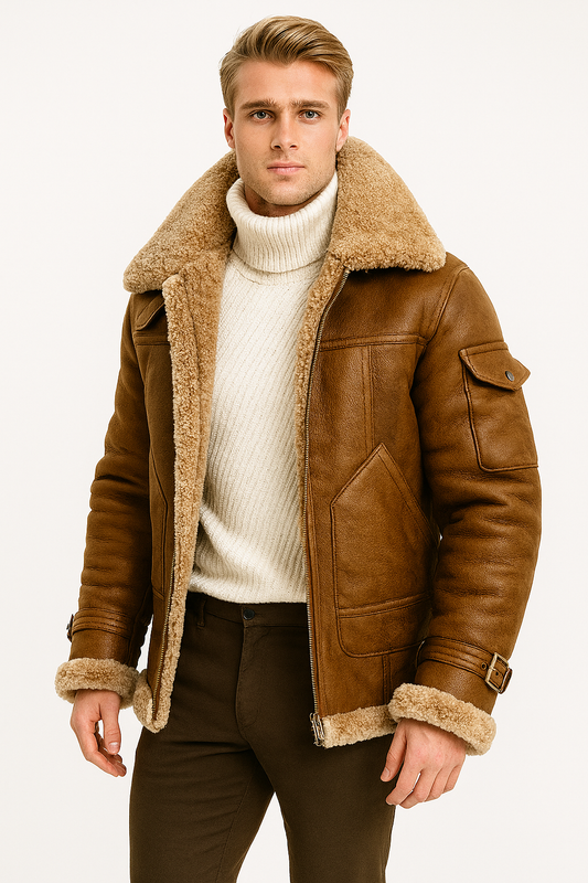 Blouson Cuir Véritable Élégant Féminin - Foivo