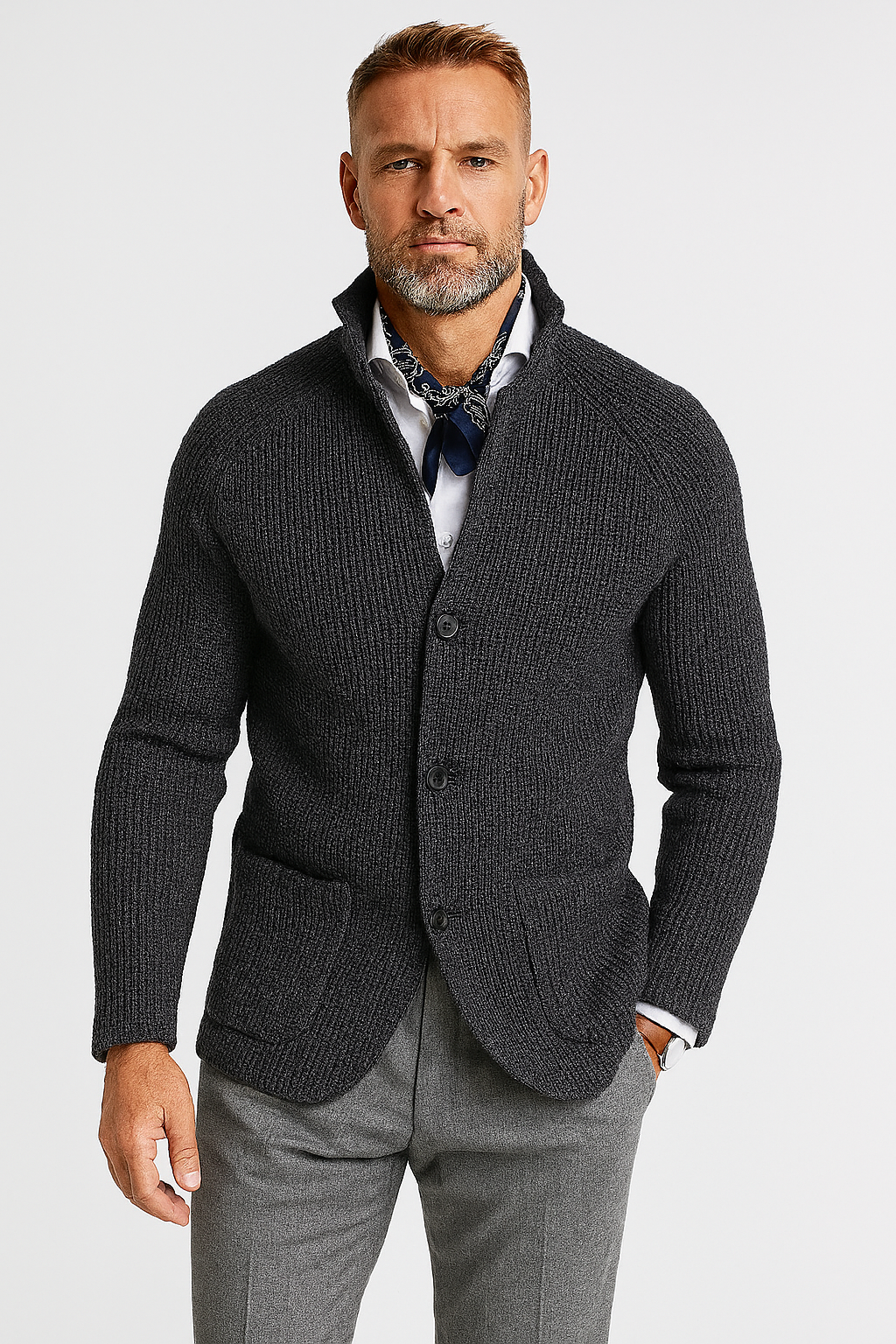 Cardigan Col Rond Chic et Doux - Foivo
