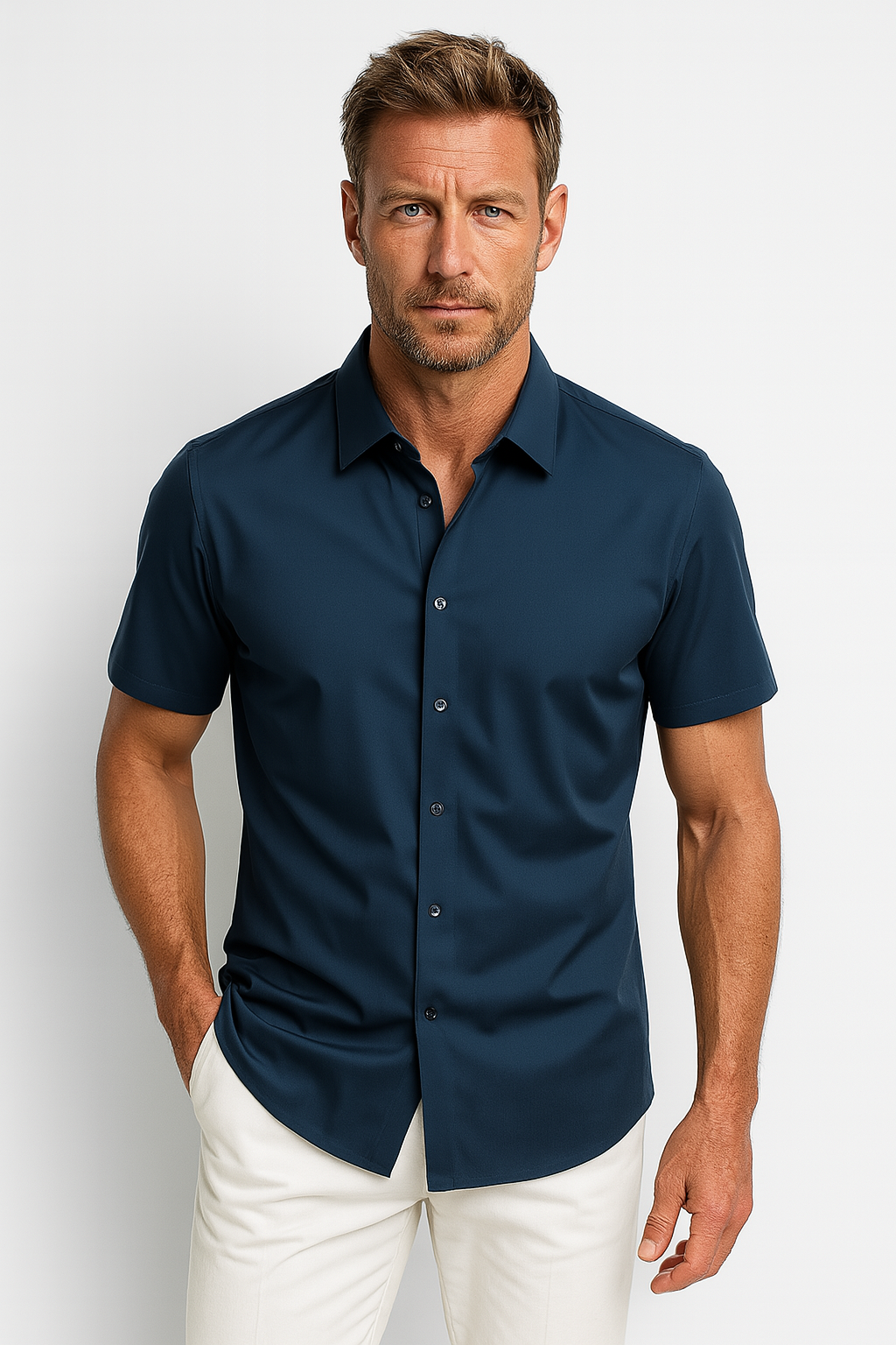 Chemise Décontractée en Coton Doux pour Homme - Foivo