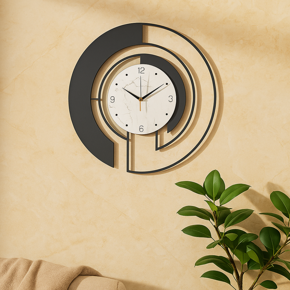 Horloge Murale Élégante Silencieuse - BlxckFR