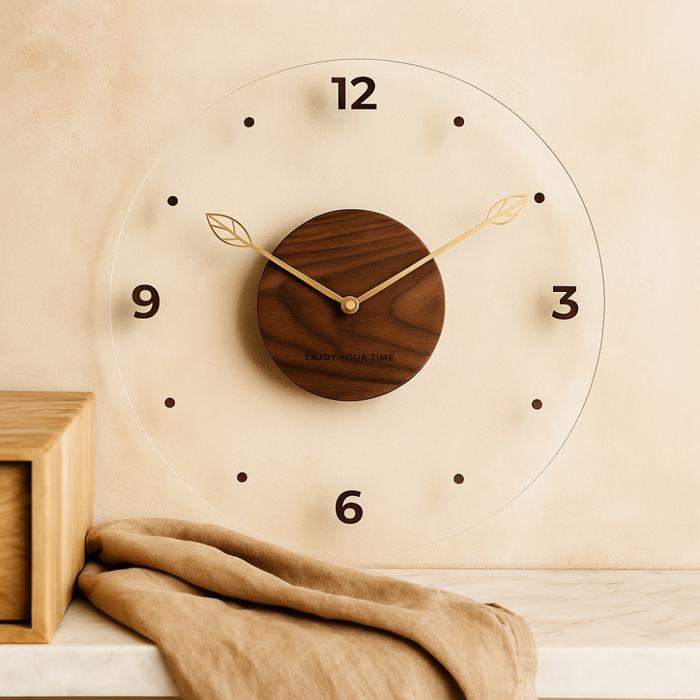 Horloge Murale Élégante et Discrète pour Intérieur - BlxckFR