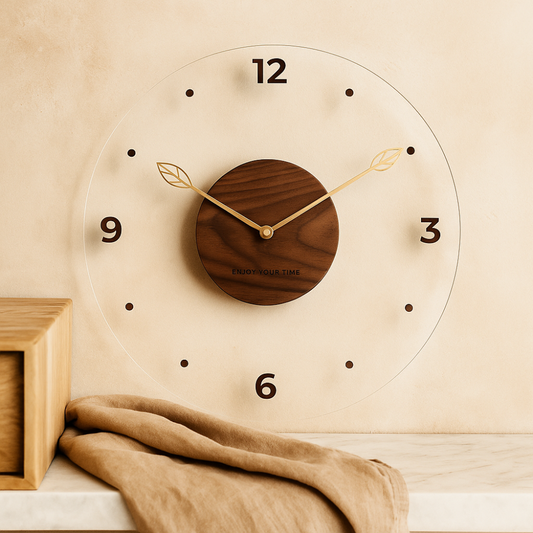 Horloge Murale Élégante et Discrète pour Intérieur - BlxckFR