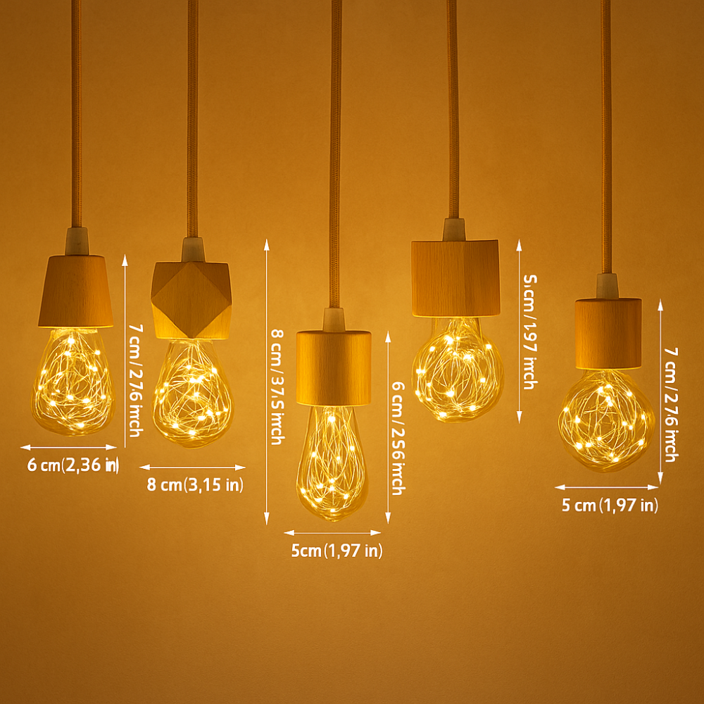 Lampe Suspension Bois Chaleureuse et Élégante