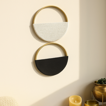 Décor mural en cordage rond élégant