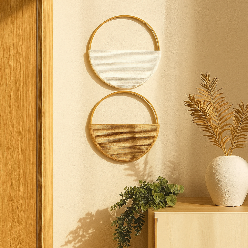 Décor mural en cordage rond élégant - BlxckFR