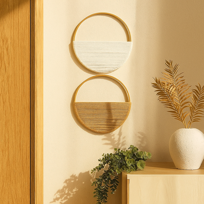 Décor mural en cordage rond élégant - BlxckFR