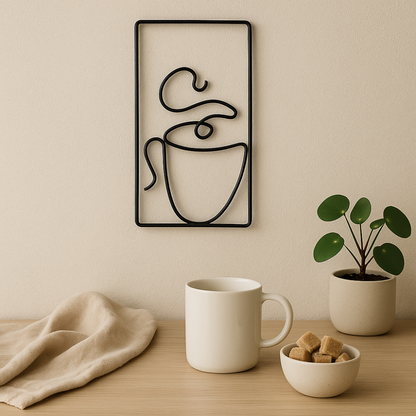 Décoration Murale Café Chic pour Intérieur et Extérieur