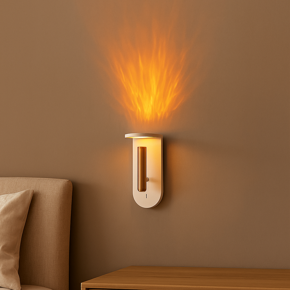 Lampe Murale LED Chalet Ambiance Feu - BlxckFR