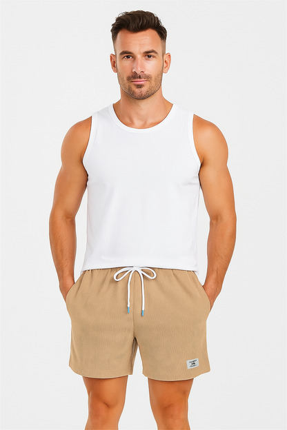 Shorts décontractés en coton léger pour été - Foivo