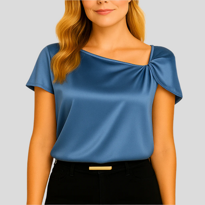 Chemisier Féminin Chic à Nœuds Délicats - BlxckFR