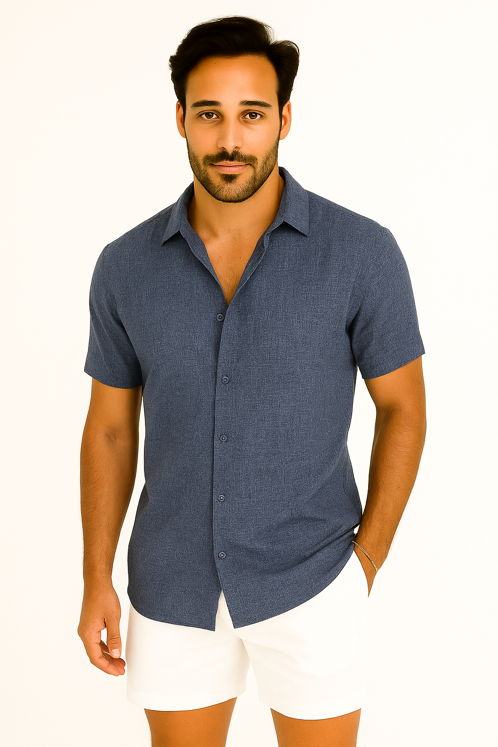 Otmar | Lightweight Men’s Button-Up Shirt - Foivo