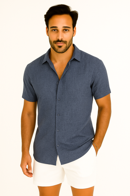Otmar | Lightweight Men’s Button-Up Shirt - Foivo