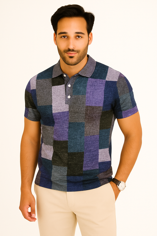 Chemise Polo Manches Courtes Couleur Unie Élégante - Foivo