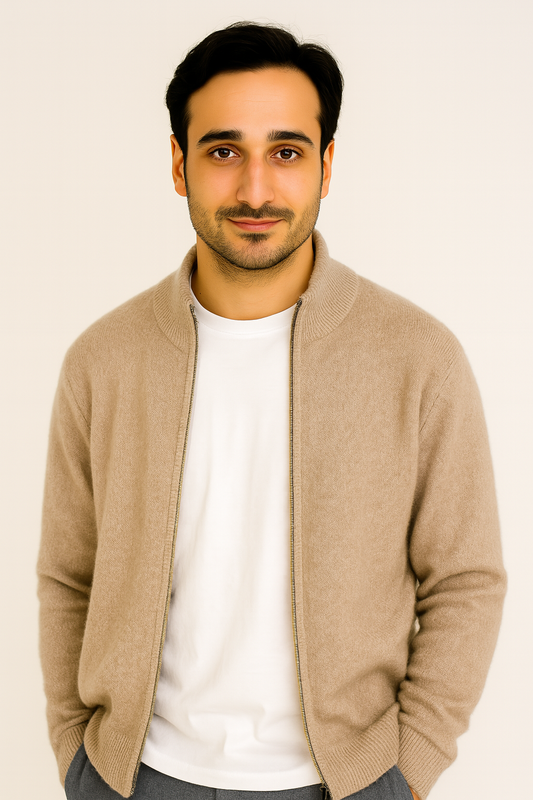 Norwin | Elegant Cashmere Zip Jacket - Foivo