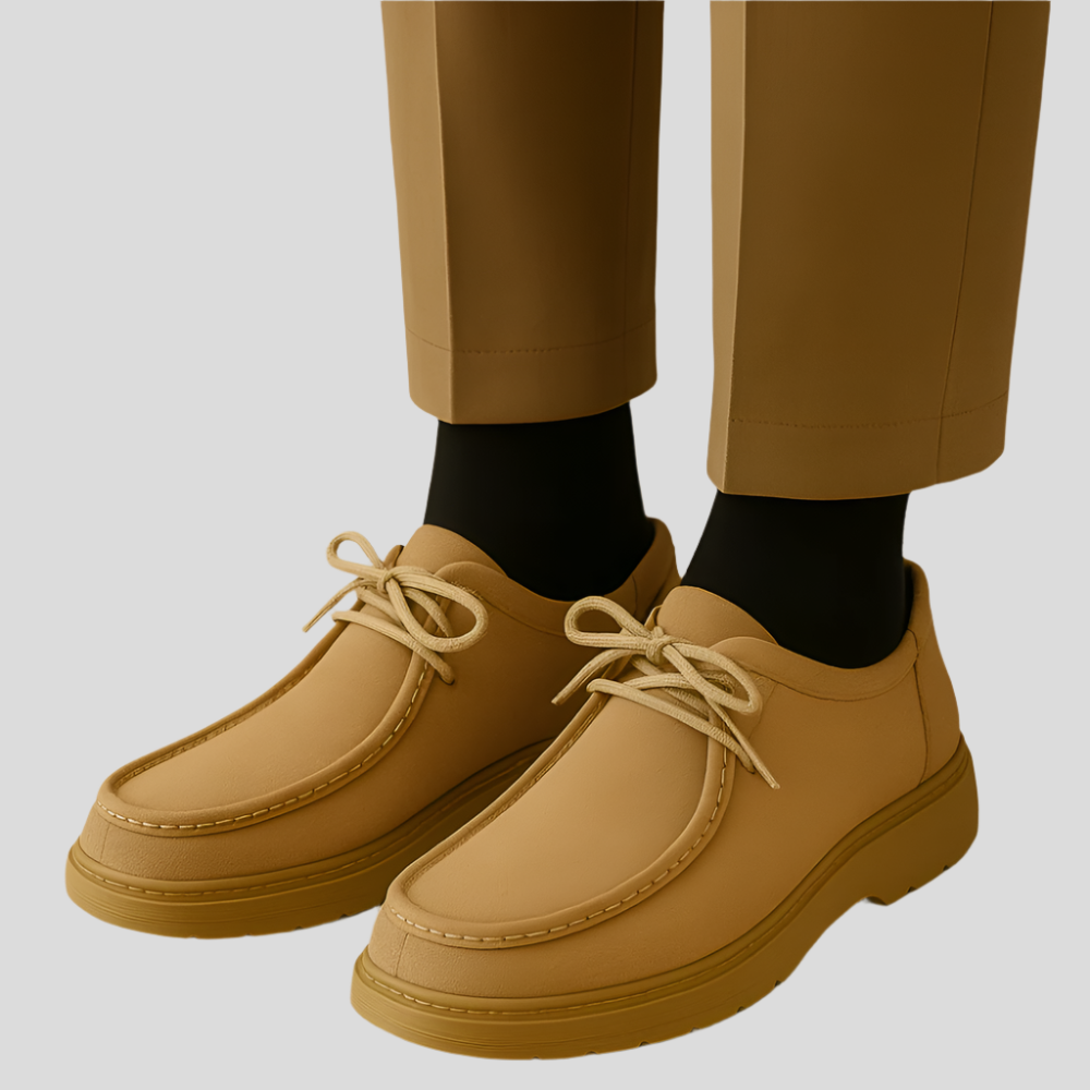 Chaussures décontractées en cuir pour homme - BlxckFR