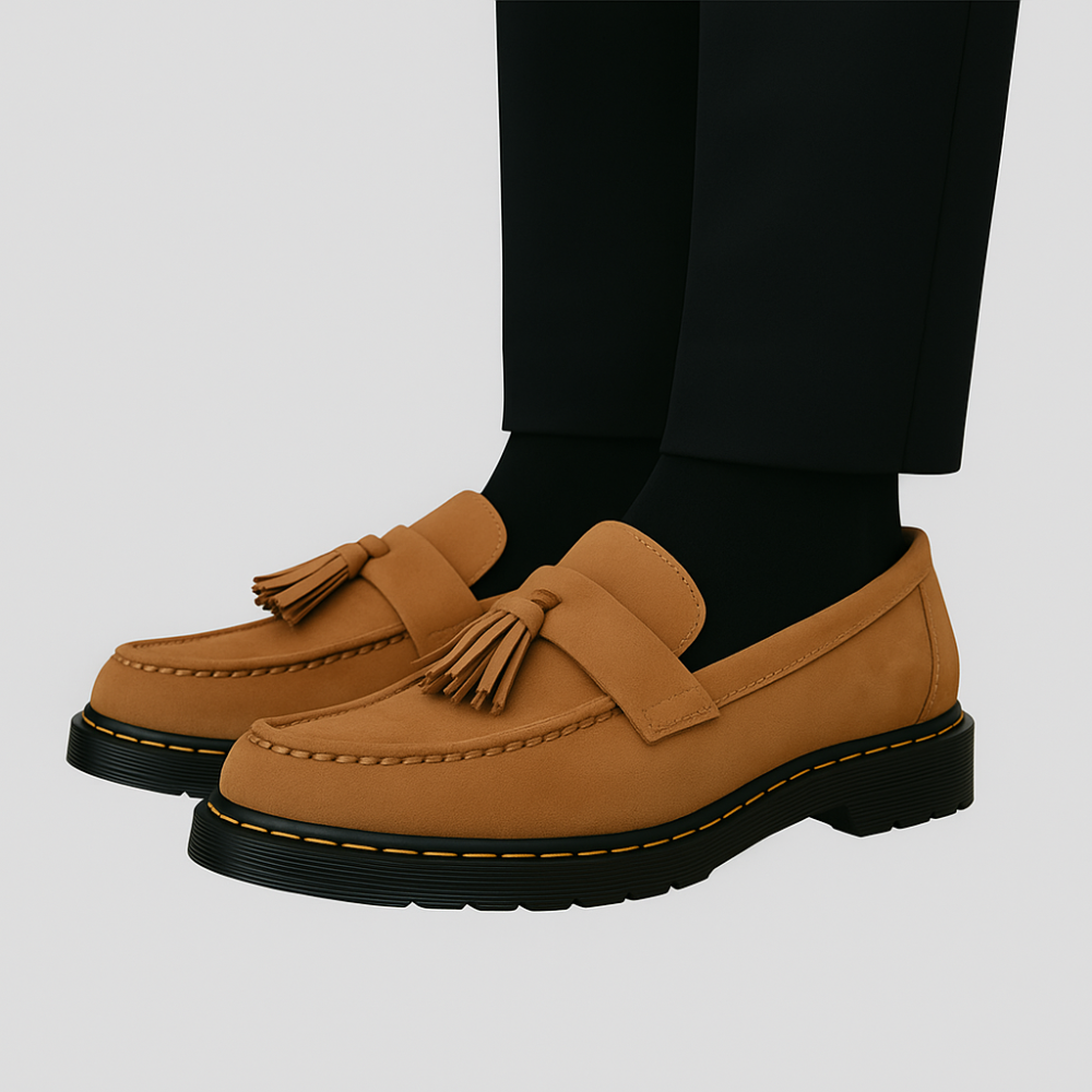 Mocassins élégants en cuir italien pour homme - BlxckFR