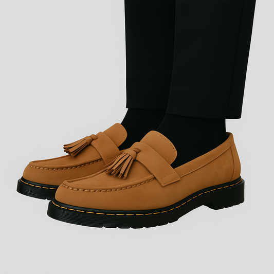 Mocassins élégants en cuir italien pour homme - BlxckFR