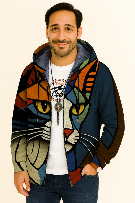 Blouson Imprimé Artistique Unisex Original - Foivo