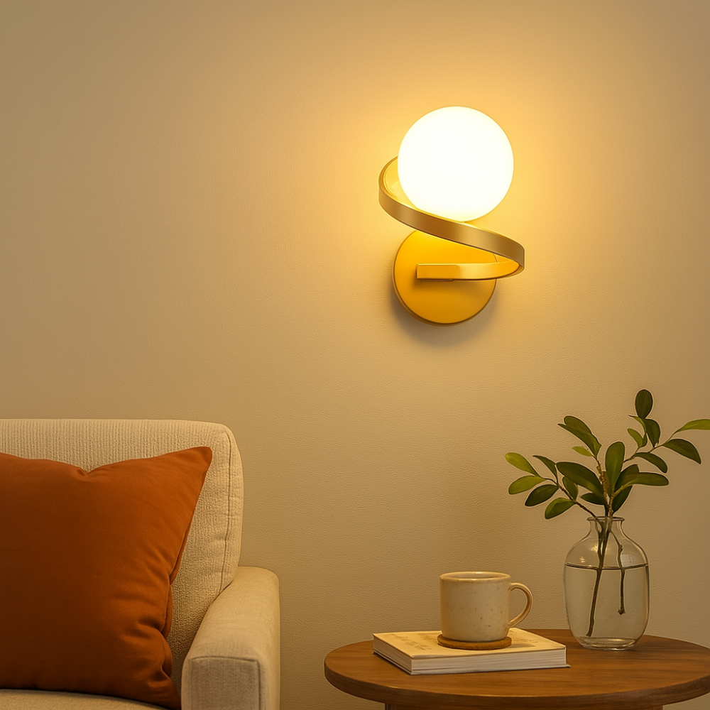 Lampe Murale Design Élégant en Spirale - BlxckFR