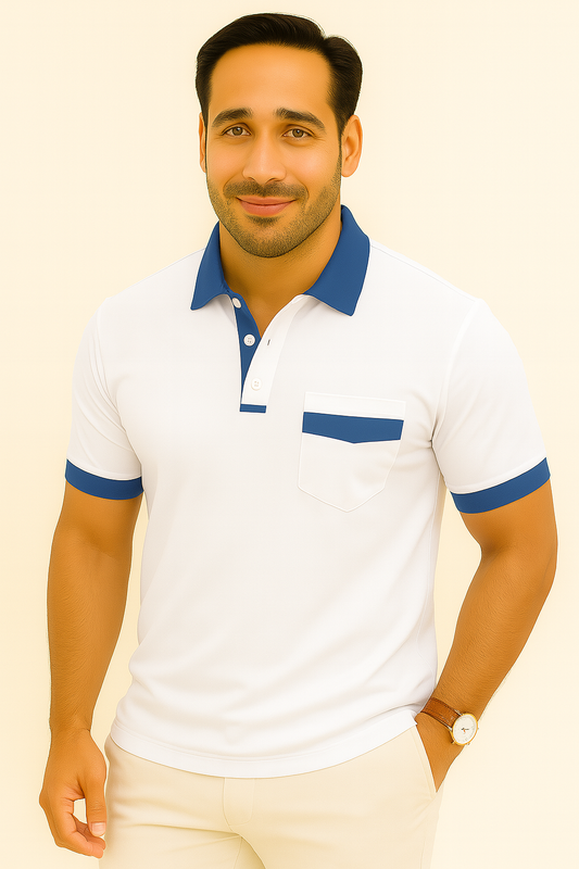 Chemise Polo Manches Longues Élégante Taille Actuelle - Foivo