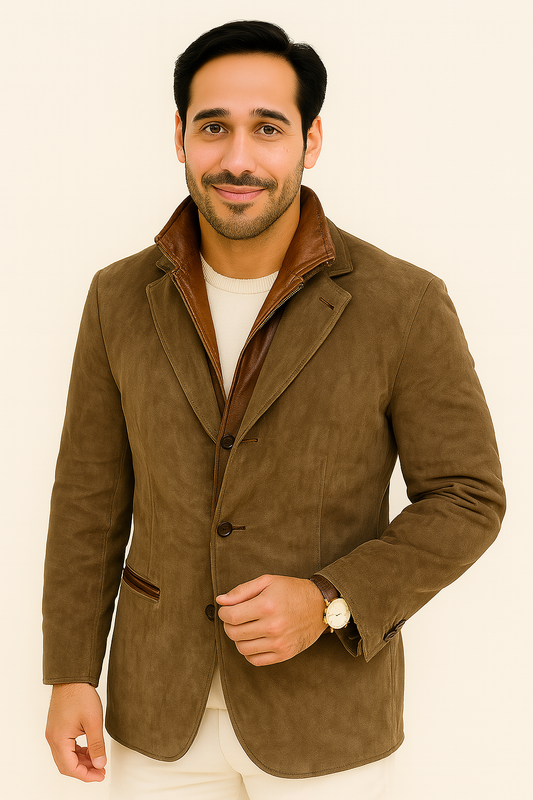 Veste Suede Douce Classique - Foivo
