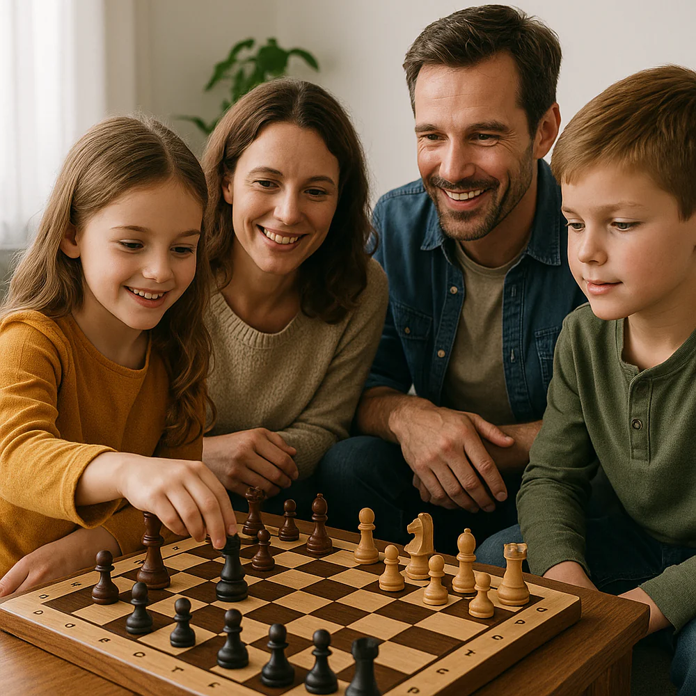 Jeu d'Échecs en Bois Élégant & Finesse - BlxckFR