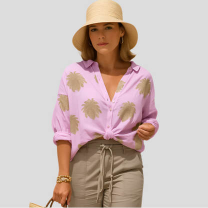 Blouse Été Bohème Chic – Top Manches Longues Féminin