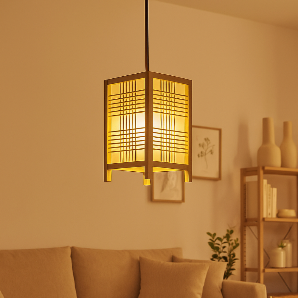 Lanterne en bois Japonaise Élégante - Décoration d'intérieur Chaleureuse - BlxckFR