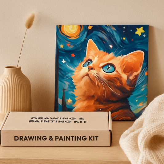 Kit de Peinture Calme et Décoratif pour Adultes - Ensemble de Peinture à l'Huile pour Se Détendre - BlxckFR