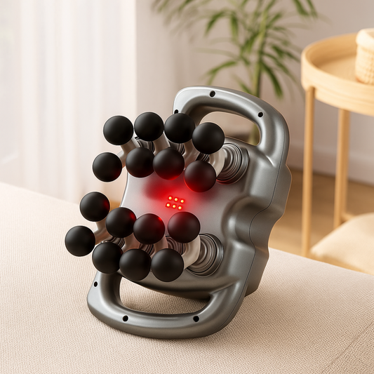 Massieur Électrique Profond Chauffant - Thérapeute Musculaire Portable - BlxckFR