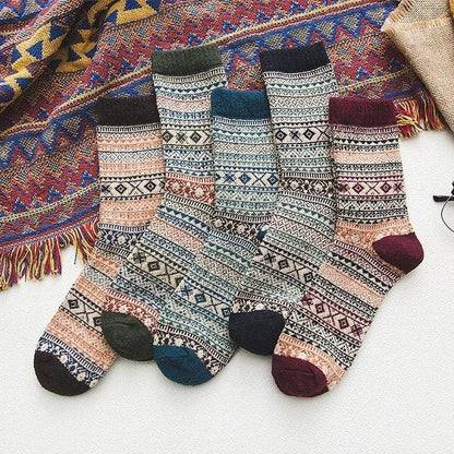 Chaussettes Hiver Homme Femme Laine Coton Confortables