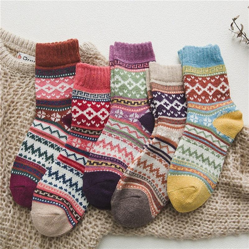 Chaussettes Hiver Homme Femme Laine Coton Confortables