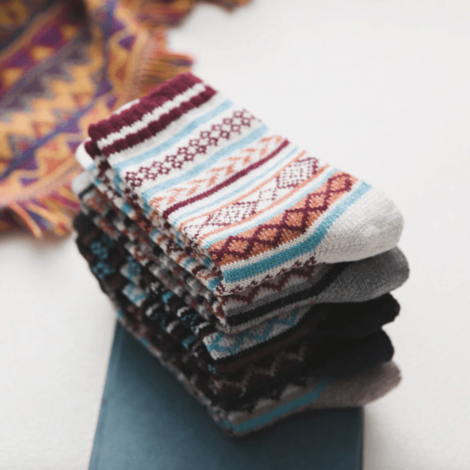 Chaussettes Hiver Homme Femme Laine Coton Confortables