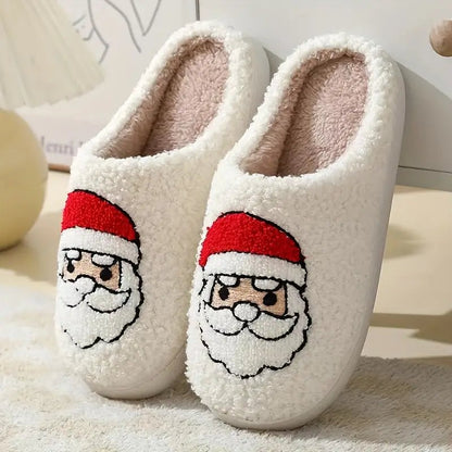 Chaussons d'Hiver Antidérapants avec Motif Cerf 1