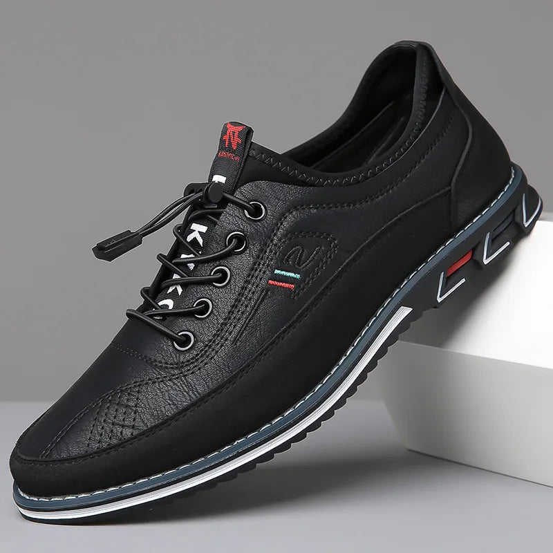 Chaussures Oxford homme confortables – Design élégant-vêtement-Noir-39-Oslo France
