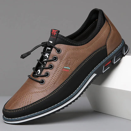 Chaussures Oxford homme confortables – Design élégant-vêtement-Marron foncé-39-Oslo France
