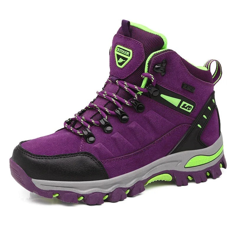 Chaussures de sécurité femme, semelle crantée et lacets renforcés pour travail et activités professionnelles-vêtement-Violet-36-Oslo France
