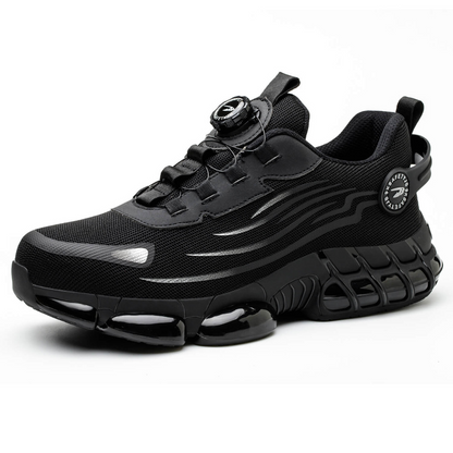 Chaussures de sécurité homme, semelle épaisse antidérapante, gris et noir-vêtement-Oslo France