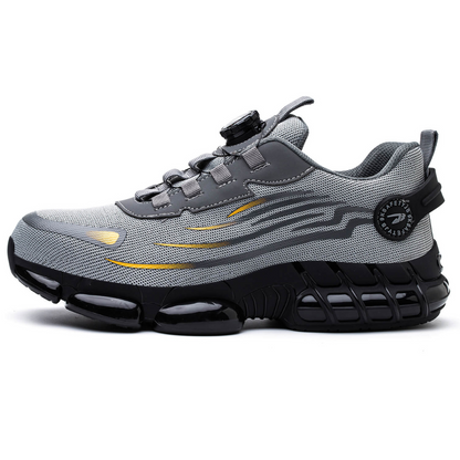 Chaussures de sécurité homme, semelle épaisse antidérapante, gris et noir-vêtement-Oslo France
