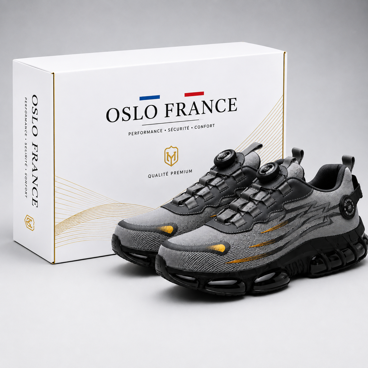 Chaussures de sécurité Homme Semelle épaisse Antidérapante Confort - Foivo