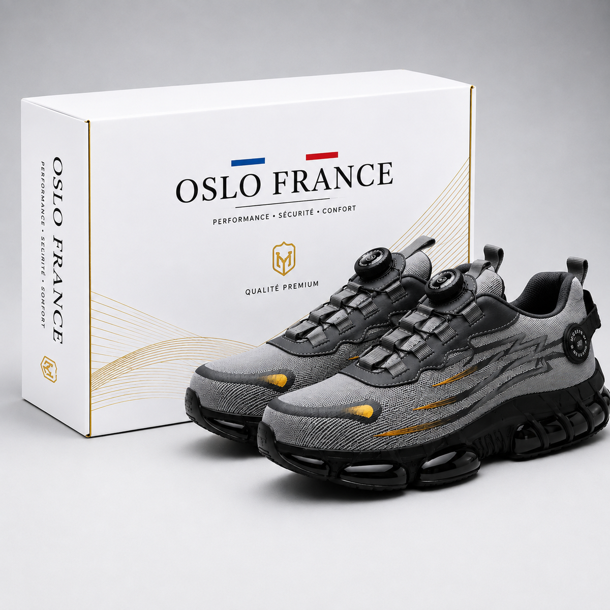Chaussures de sécurité Homme Semelle épaisse Antidérapante Confort - Foivo