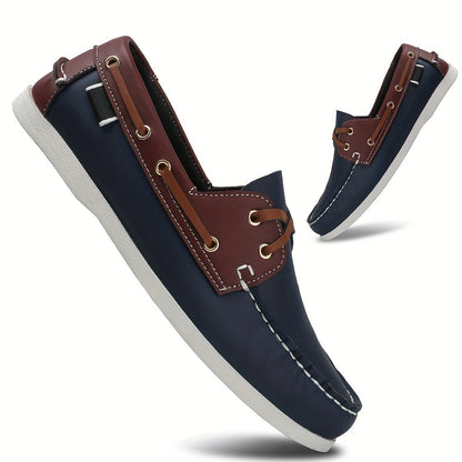 Chaussures Bateau Homme Cuir Souple Décontractées - Foivo