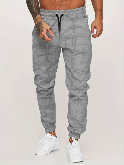 Pantalon Jogging Chic à Carreaux pour Homme - Foivo