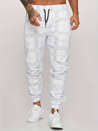 Pantalon Jogging Chic à Carreaux pour Homme